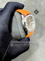 Patek Philippe Aquanaut 5167A Replica Black Dial With Orange? Rubber Strap Super Clone - Image 2