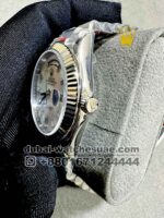 Rolex Day Date 40 mm White Mother of? Pearl?Dial? Stonned Numeric and Flutted? Bezel with? Steel President Bracelet Copy - Image 3