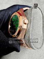Royal Oak Self-Winding Flying Tourbillon  Green Dial Rose  Gold  Bezel  And Bracelet - Image 3