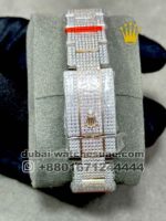 ROLEX DATEJUST 41 OYSTER FULLY ICED OUT White Stoned WITH ARABIC NUMERALS Copy - Image 3