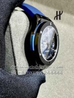 Hublot Classic Fusion Chronograph Black Bezel? With? Blue Rubber Strap Copy - Image 2