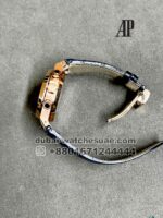 Audemars Piguet Royal Oak Chronograph Blue Dial With Blue Leather Strap Copy - Image 3