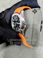 Patek Philippe Aquanaut 5167A Replica Black Dial With Orange? Rubber Strap Super Clone - Image 3