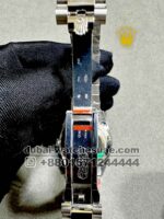 Rolex Day Date 40 mm White Mother of? Pearl?Dial? Stonned Numeric and Flutted? Bezel with? Steel President Bracelet Copy - Image 4