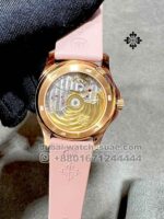 Patek Philippe  Ladies 5072 R Aquanaut Pink Rubber Strap - Image 4