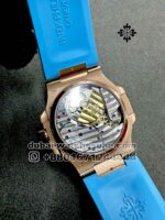 Patek Philippe Nautilus 5712 Gray Dial With Blue Rubber Strap Copy - Image 4