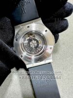 Hublot Classic Fusion 45 mm Gray Dial With Gray Rubber Strap Copy - Image 4