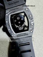 Richard Mille RM 052 Black Carbon Skull With Black? Rubber Strap Copy - Image 4