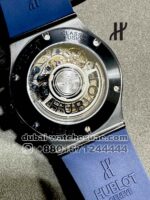 Hublot Classic Fusion Chronograph Black Bezel? With? Blue Rubber Strap Copy - Image 4
