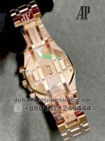 Audemars Piguet  Royal Oak  Chrono Black Dial Rose Gold Bracelet - Image 4
