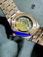 Audemars Piguet Royal Oak 37 mm White Dial White Stonned Bezel With Rose Gold Bracelet Copy - Image 6