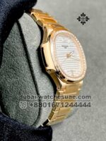 Patek Philippe Ladies  35 mm White?Dial Rose gold Stoned Bezel - Image 2