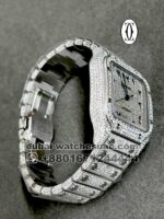 Cartier Santos Iced Out 40 mm Diamond Arabic - Image 3