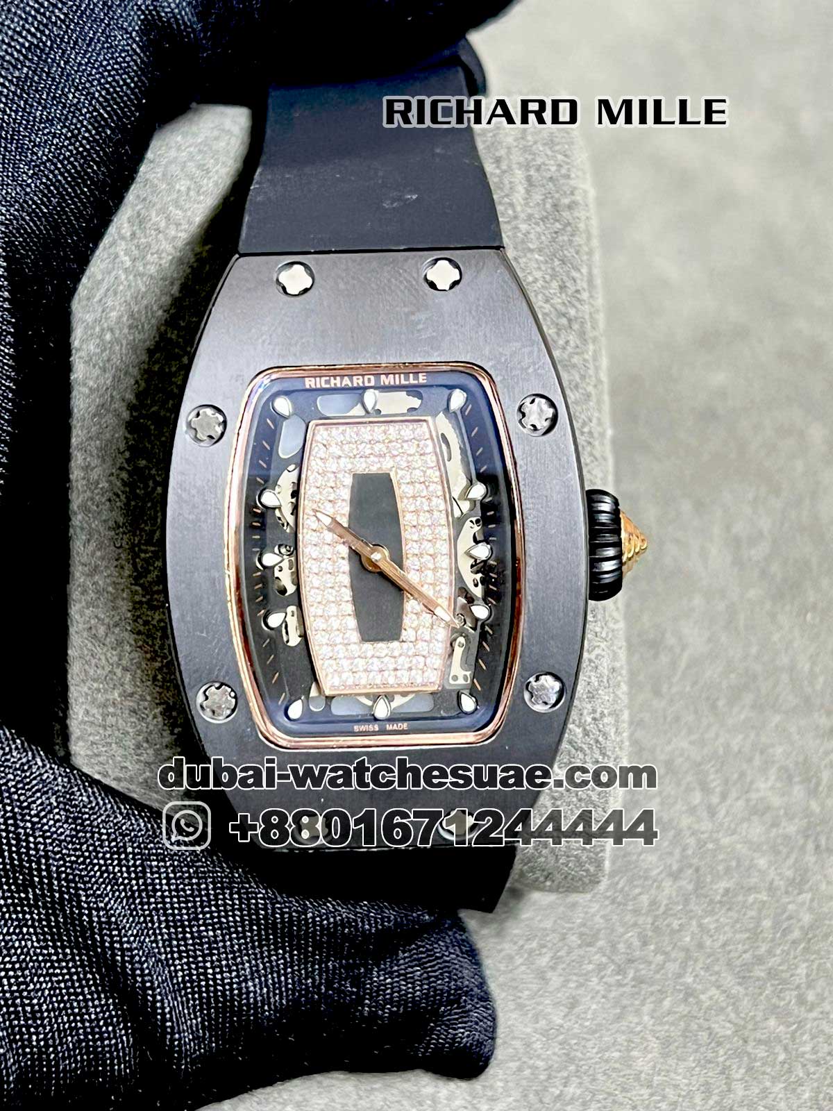 30-2.jpg Richard Mille ladies 07-01 Black case - Image 1