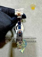 Rolex 31 mm date just White? Dial Stone Numeric ,Plain Rose Gold Bezel with Two Tone Jubilee? Bracelet Copy - Image 4