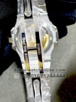 Patek Philippe Nautilus 5711 Steel with custom  White Dial Ruby Bezel - Image 3