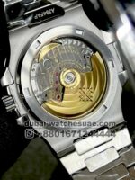 Patek Philippe Nautilus 5711 Steel with custom  White Dial Ruby Bezel - Image 4