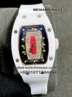 Richard Mille ladies 07-01 white ceramic ,Red dial - Image 2