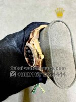 Rolex 31 mm date just Gray Dial Stoned Bezel with Rose Gold Oyster? Bracelet Copy - Image 3