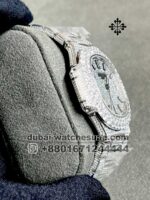 Patek Philippe Nautilus Fully Iced Date Watch For Men 40mm 31.5ct - Image 2