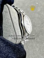 Rolex 31 mm Date just White Dial with stonework bezel - Image 3