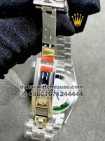 Rolex 31 mm Date just White Dial with stonework bezel - Image 5