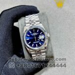 Rolex 36 mm Date Just Blue? Dial With Flutted Bezel and Jubilee Bracelet Copy