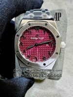 Audemars Piguet Royal Oak 33 mm Dark Pink Dial With Arabic Numeric Copy
