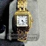 Panthere De Cartier Yellow Gold? White Dial With Roman Numeric Copy