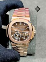 Patek Philippe Nautilus 5712/1R Moon,Rose Gold Dial and Bezel with Gold Plated Bracelet