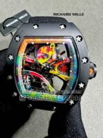Richard Mille 68-01 Tourbillon Cyril Kongo With Black Velcro Strap Copy