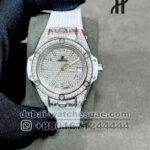 Hublot Big Bang One Click Steel? White Full Pave? Diamond 33mm Ref: 485.SE.9000.RW.1604