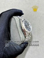 Rolex 36 mm Date Just Blue? Dial With Flutted Bezel and Jubilee Bracelet Copy - Image 2