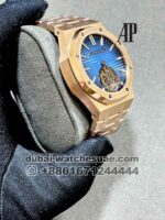 AUDEMARS PIGUET ROYAL OAK TOURBILLON? Blue Dial Rose Gold Bracelet Copy? - Image 2