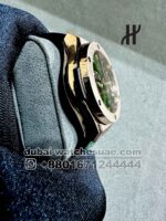 Hublot Classic Fusion Chronograph Titanium Green With Leather Strap Copy - Image 2