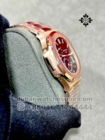 Patek Philippe Nautilus 5712/1R Moon,Rose Gold Dial and Bezel with Gold Plated Bracelet - Image 2