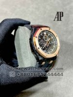 Audemars Piguet Royal Oak Offshore Black Dial  Golden Bezel Black Rubber Strap - Image 2