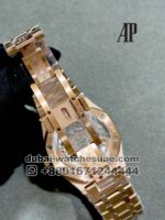 AUDEMARS PIGUET ROYAL OAK TOURBILLON? Blue Dial Rose Gold Bracelet Copy? - Image 4
