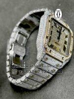Cartier Santos Iced Out 40 mm Diamond Gold - Image 2