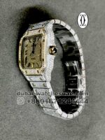 Cartier Santos Iced Out 40 mm Diamond Gold - Image 3