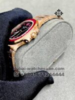 PATEK PHILIPPE NAUTILUS 5723-112R-001 Black dial Pink Stone Bezel Gold Plated Bracelet - Image 2