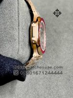 PATEK PHILIPPE NAUTILUS 5723-112R-001 Black dial Pink Stone Bezel Gold Plated Bracelet - Image 3