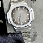 PATEK PHILIPPE Nautilus Ladies Automatic 35mm Gray Dial with Stoned?Bezel