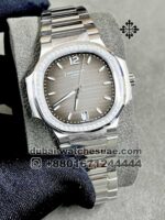 PATEK PHILIPPE Nautilus Ladies Automatic 35mm Gray Dial with Stoned?Bezel
