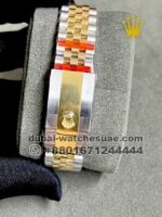 Rolex 36 mm Date Just Gold dial with stoned numeric two tone Jubilee - Image 5