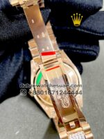 Rolex 36 mm date just Ice out Ever Rose face - Image 5