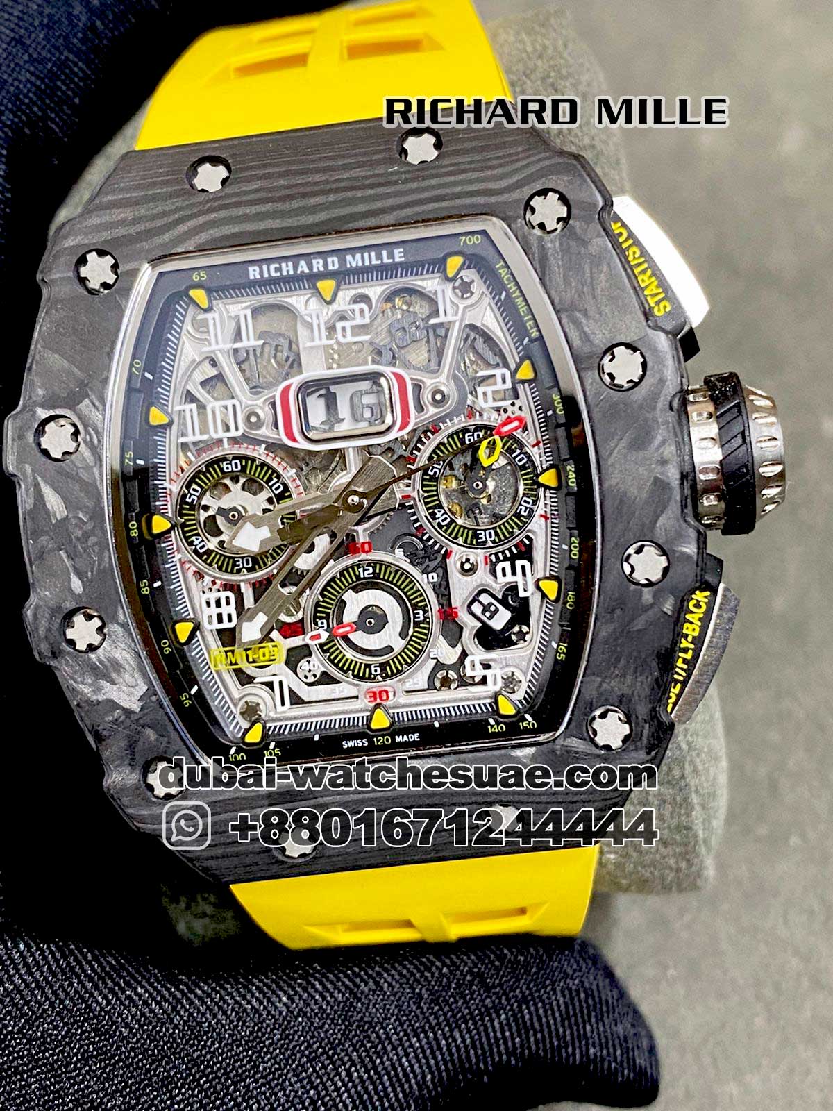 46-1.jpg Richard Mille RM 011 Yellow - Image 1