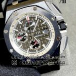 Audemars Piguet Royal Oak Offshore Gray Dial And Black Sub Dial Black Ceramic Bezel and Rubber Strap