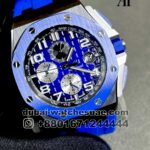 Audemars Piguet Royal Oak Offshore Blue Dial Blue Bezel With Blue Rubber Strap