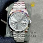Rolex 41 mm Date Just , Gray, Jubilee